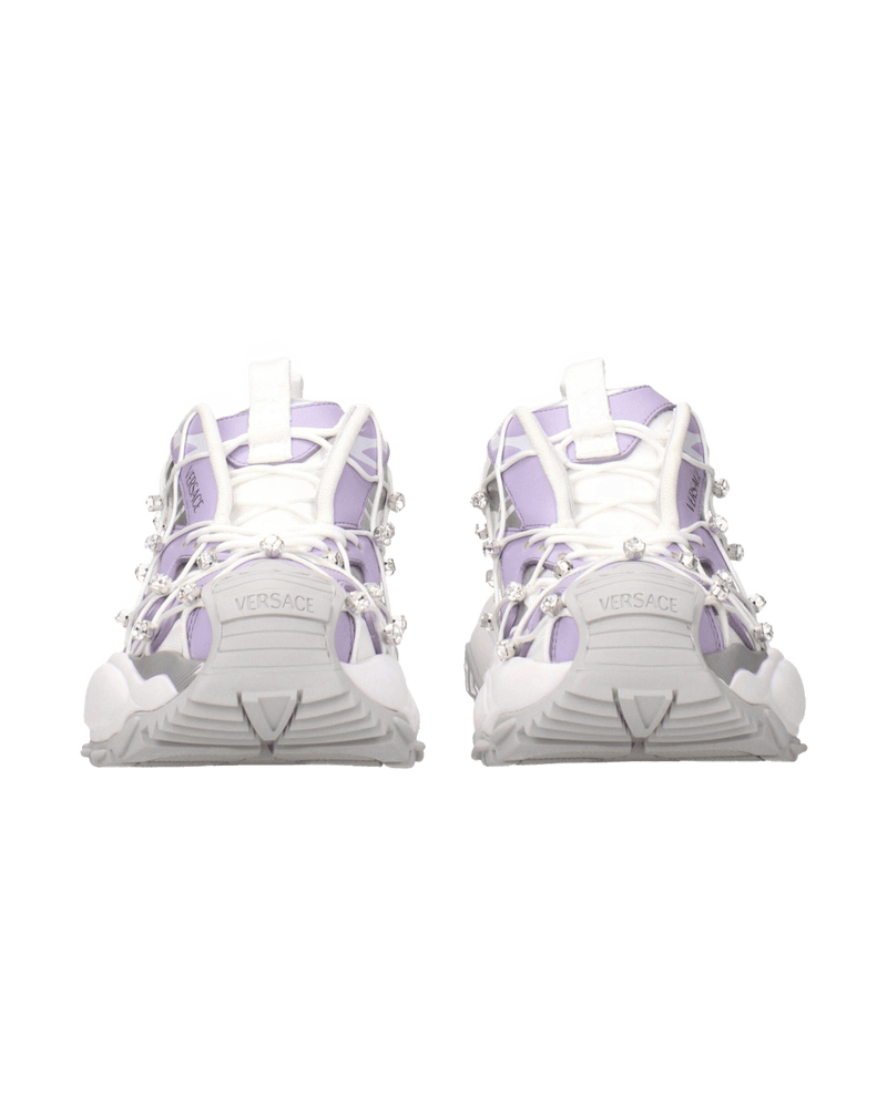 Versace Fabric White Chunky Sneakers Glam Steals