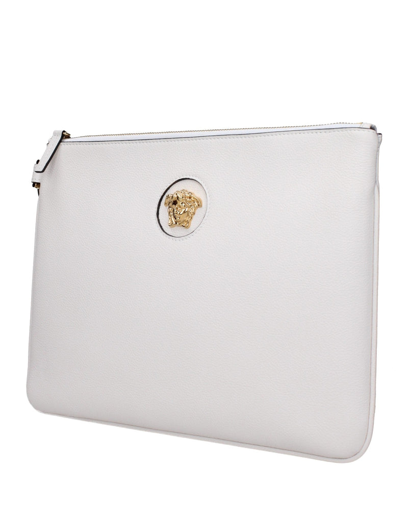 Versace White Leather Clutch Bag Glam Steals