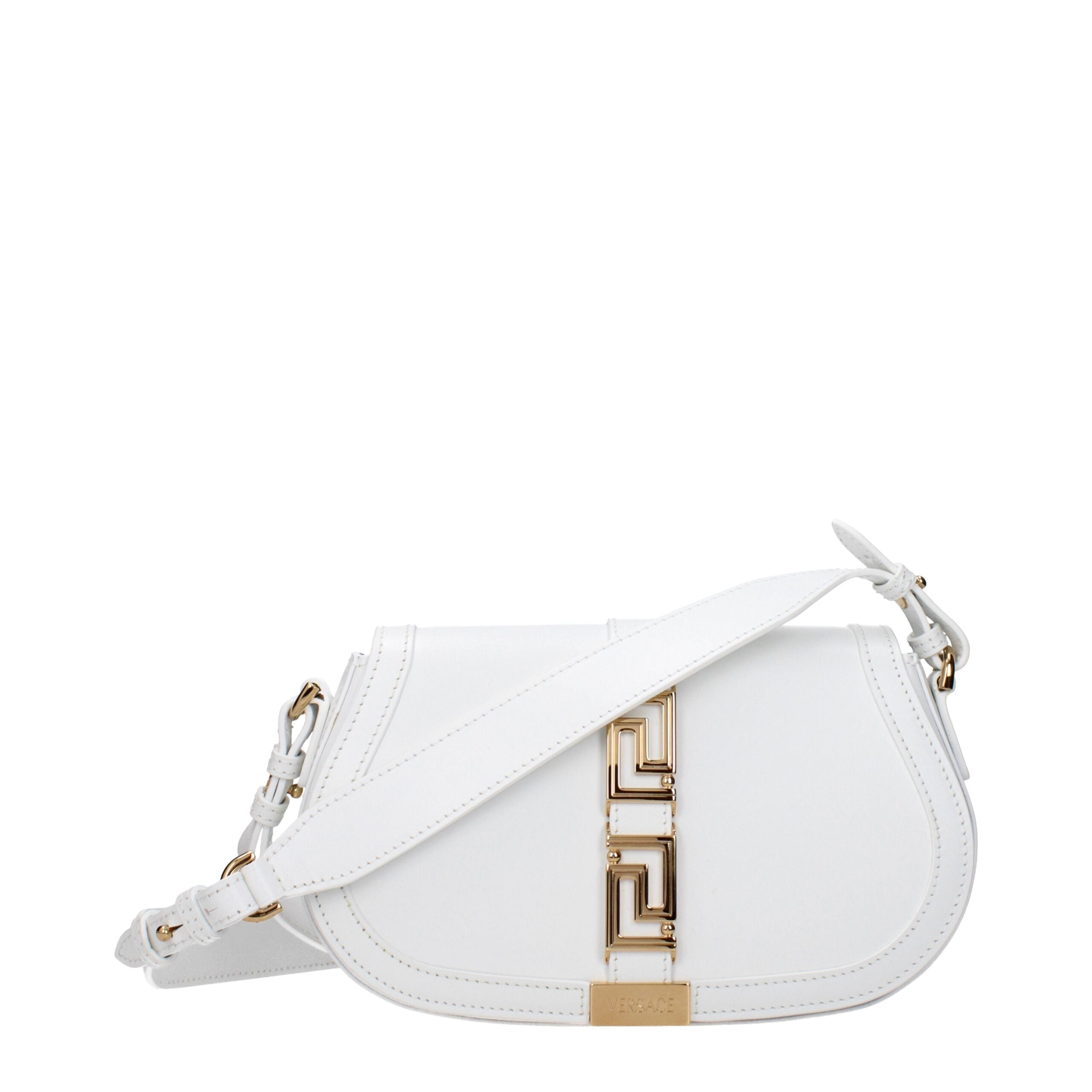 Versace White Leather Crossbody Bag Glam Steals