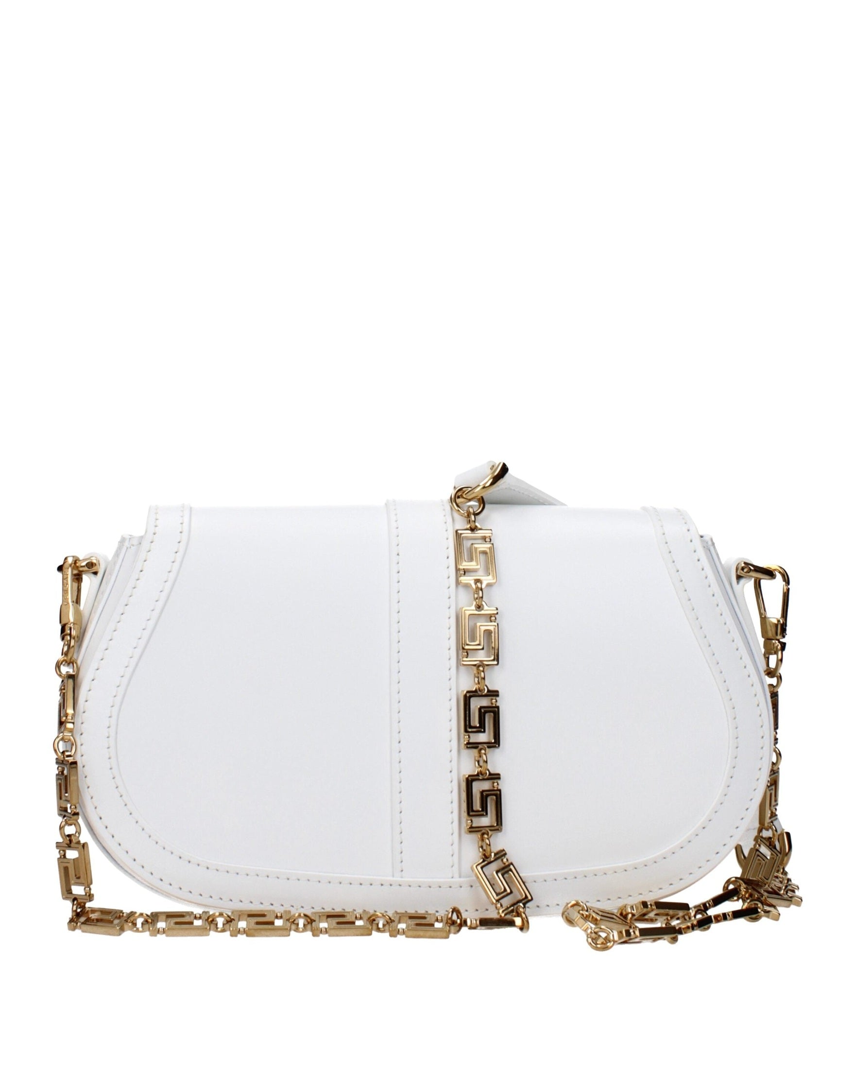 Versace White Leather Crossbody Bag Cross Body Bags