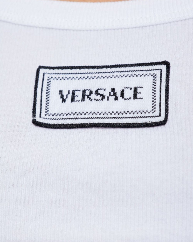 Versace White Top Topwear