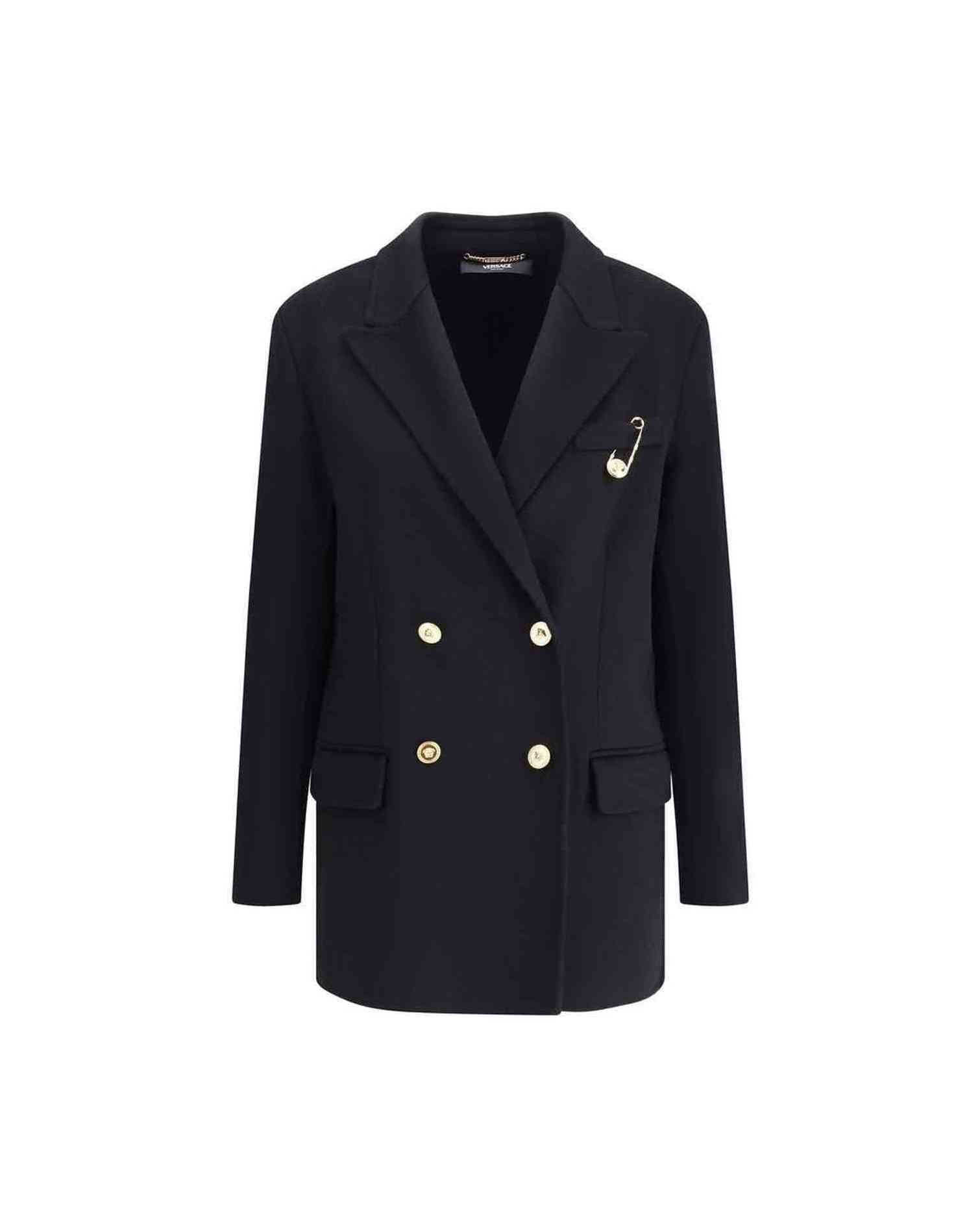 Versace Wool and Cachemire Double Breasted Coat Glam Steals