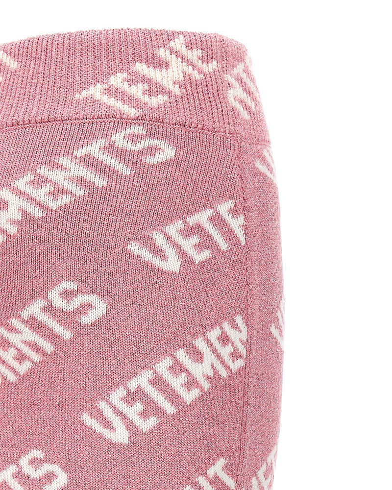 Vetements Iconic Lurex Monogram Skirt Glam Steals