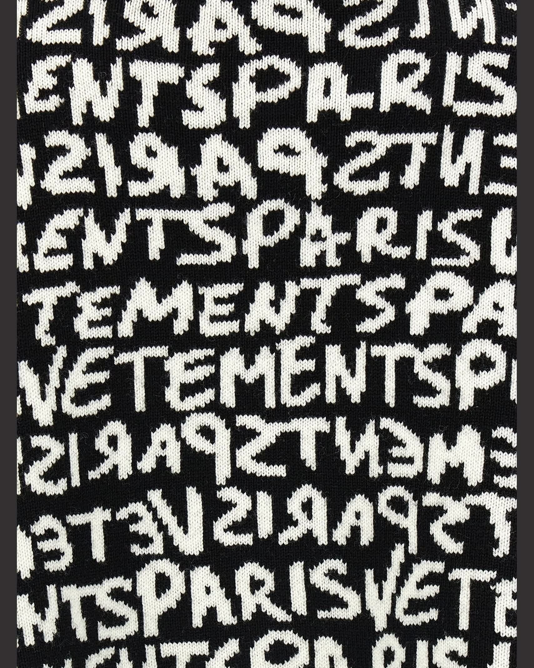 Vetements Paris Monogram Cropped Sweater Glam Steals
