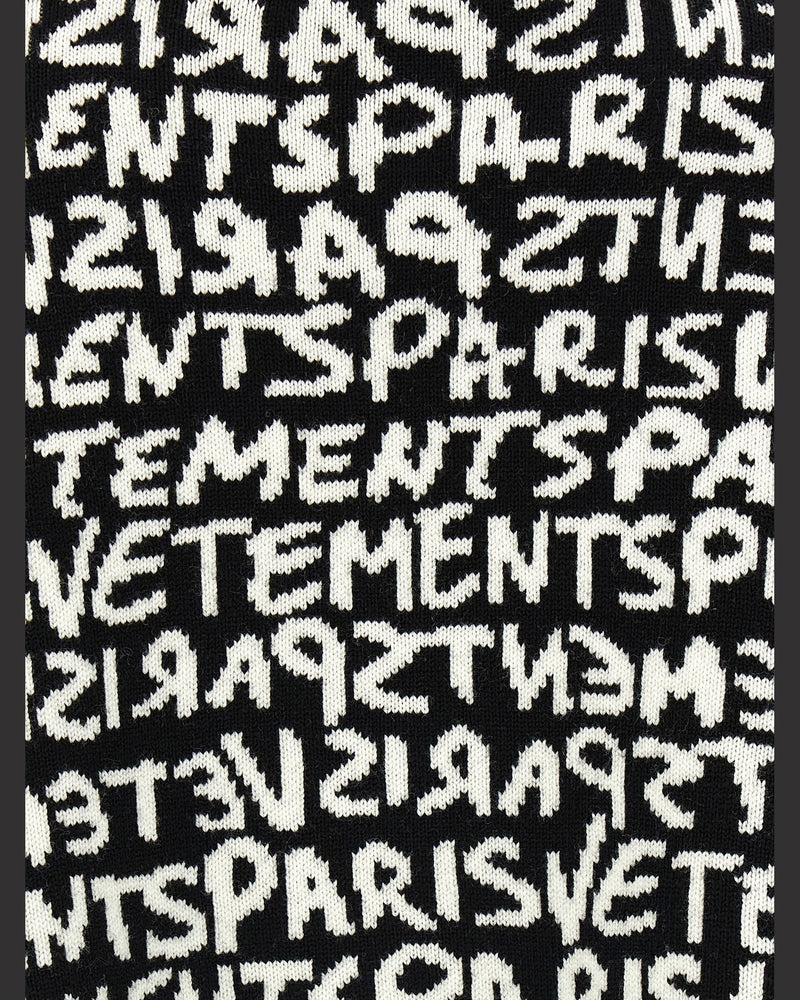 Vetements Paris Monogram Cropped Sweater Glam Steals