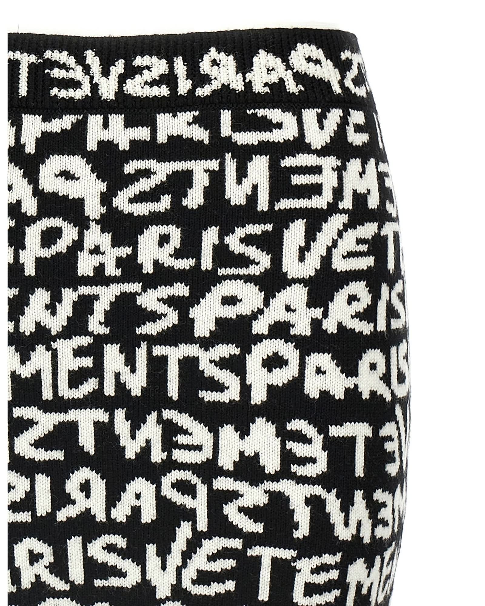 Vetements Paris Monogram Mini Skirt Glam Steals