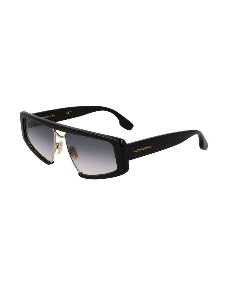 Victoria Beckham Black Metal Plastic Sunglasses 