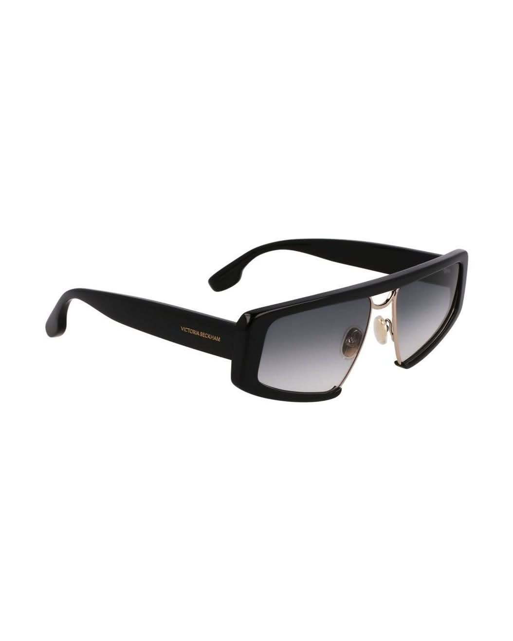 Victoria Beckham Black Metal Plastic Sunglasses 