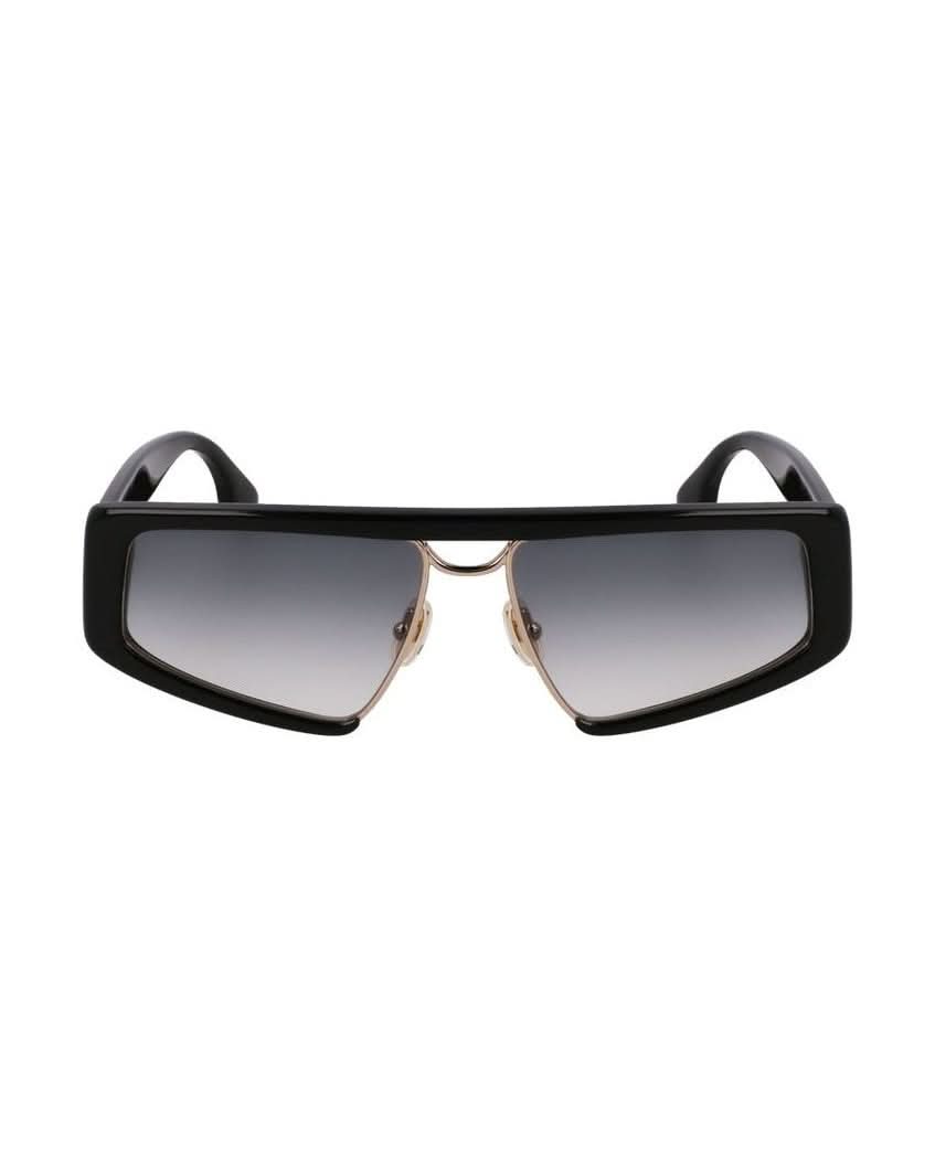 Victoria Beckham Black Metal Plastic Sunglasses 