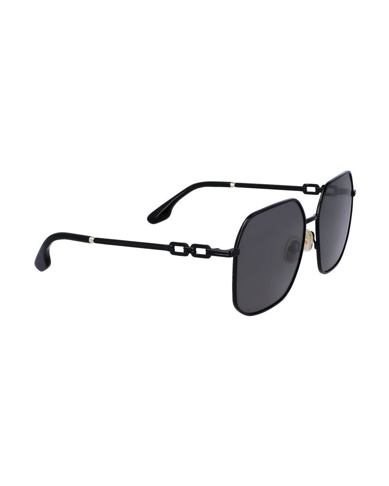 Victoria Beckham Black Metal Sunglasses Sunglasses