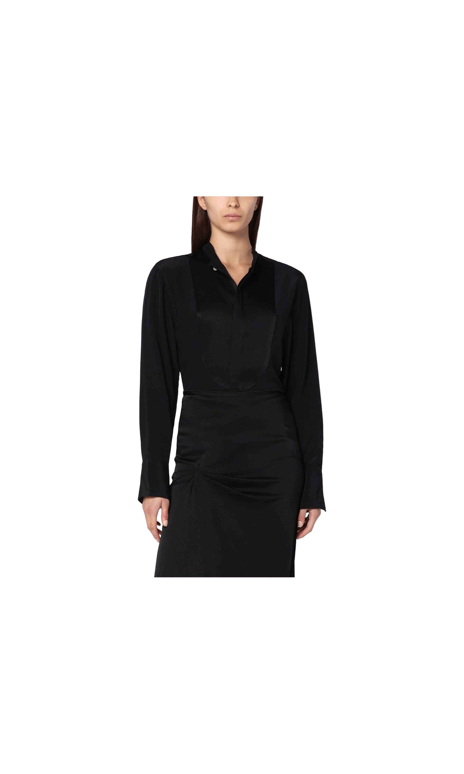 Victoria Beckham Black Silk Shirt Glam Steals