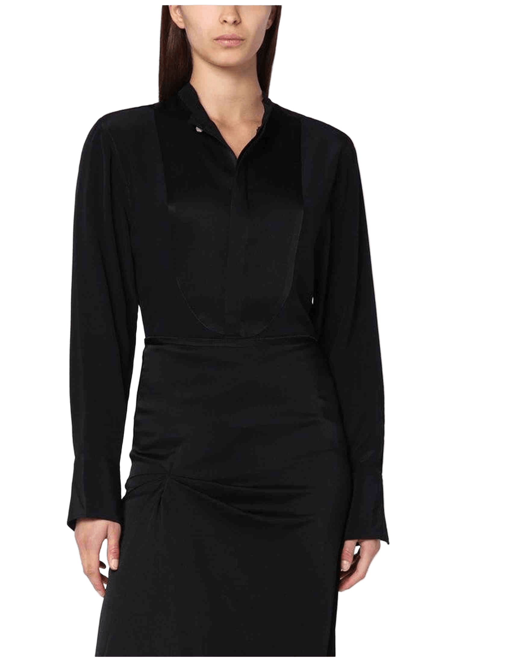 Victoria Beckham Black Silk Shirt Glam Steals