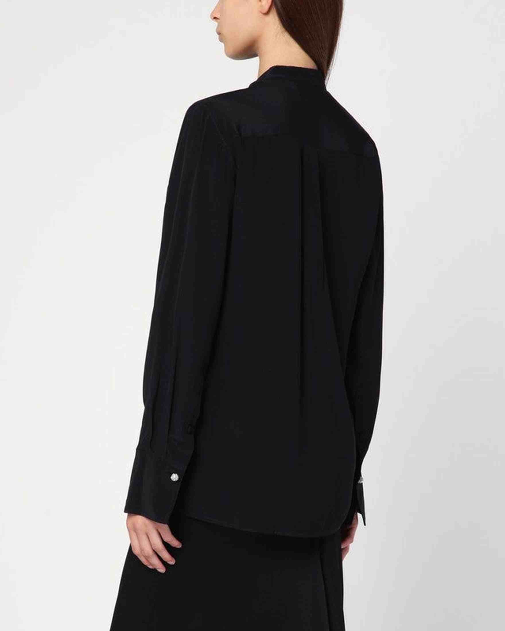 Victoria Beckham Black Silk Shirt Glam Steals