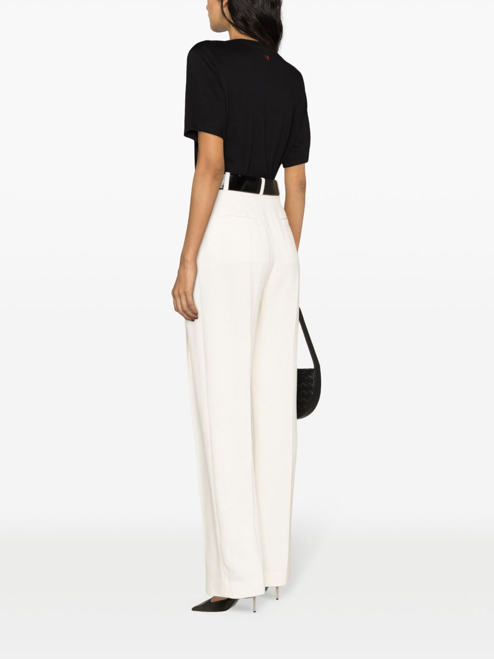 Victoria Beckham Black T-shirt Glam Steals