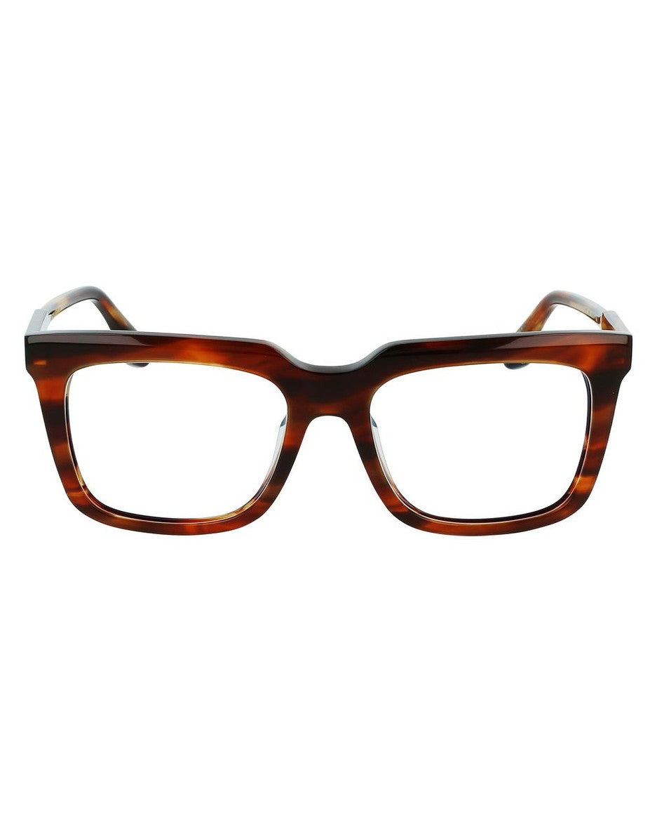 Victoria Beckham Brown Acetate Frame Eyeglasses