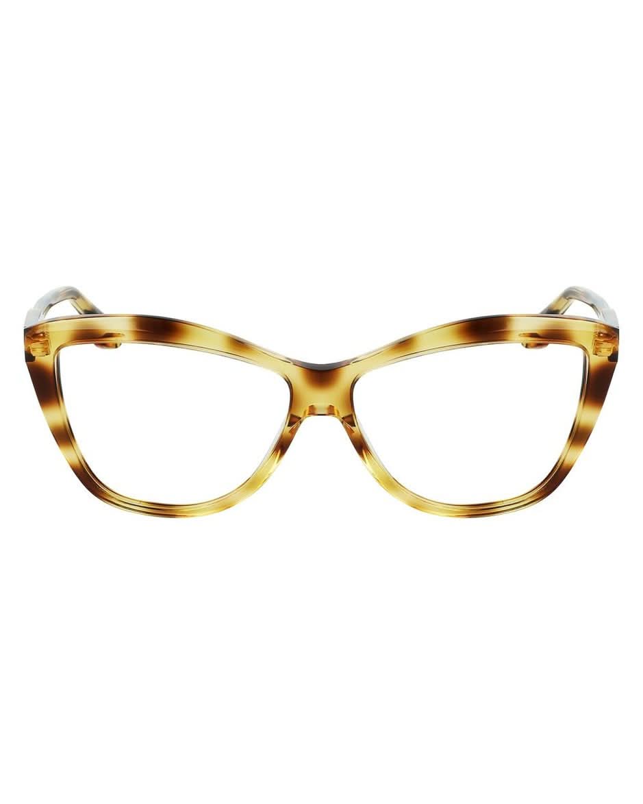 Victoria Beckham Brown Acetate Frame Eyeglasses