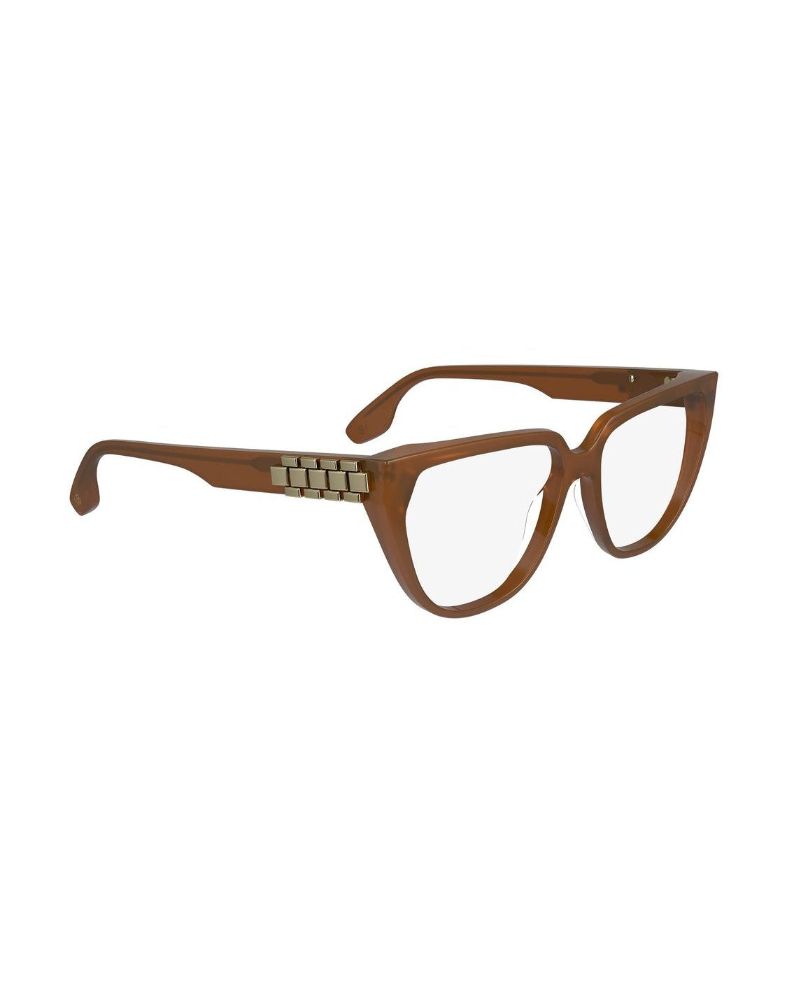 Victoria Beckham Brown Acetate Optical Frame Eyeglasses
