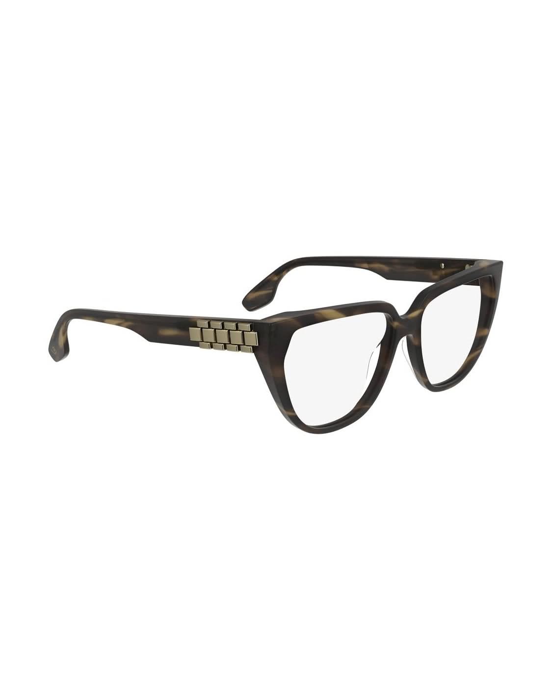 Victoria Beckham Brown Acetate Optical Frame Eyeglasses