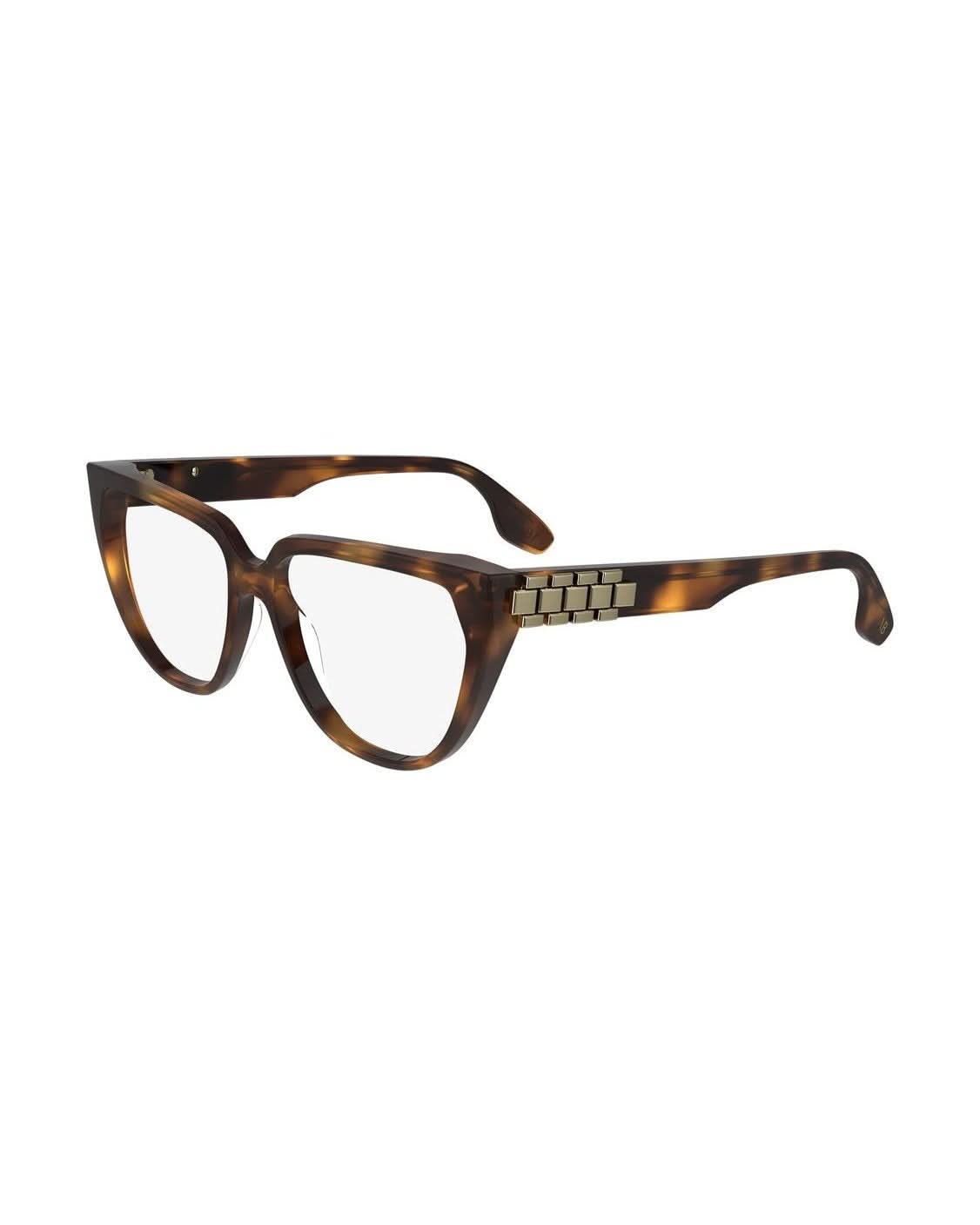Victoria Beckham Brown Acetate Optical Frame Eyeglasses