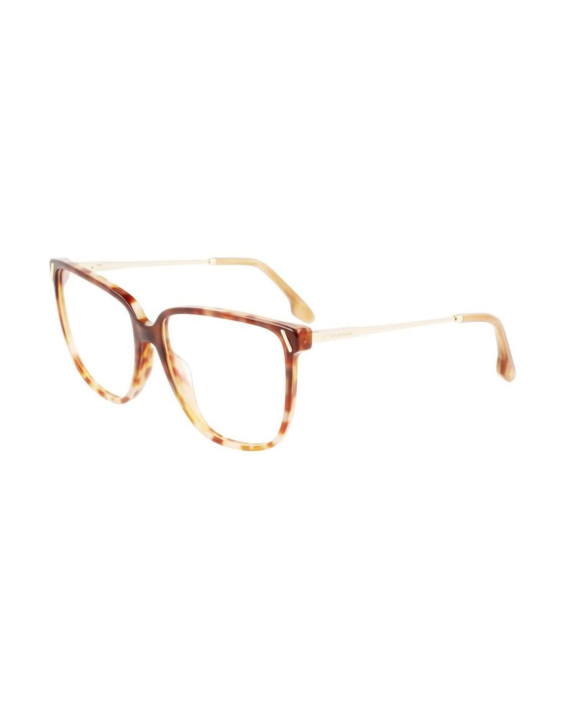 Victoria Beckham Brown Acetate Optical Frame Eyeglasses