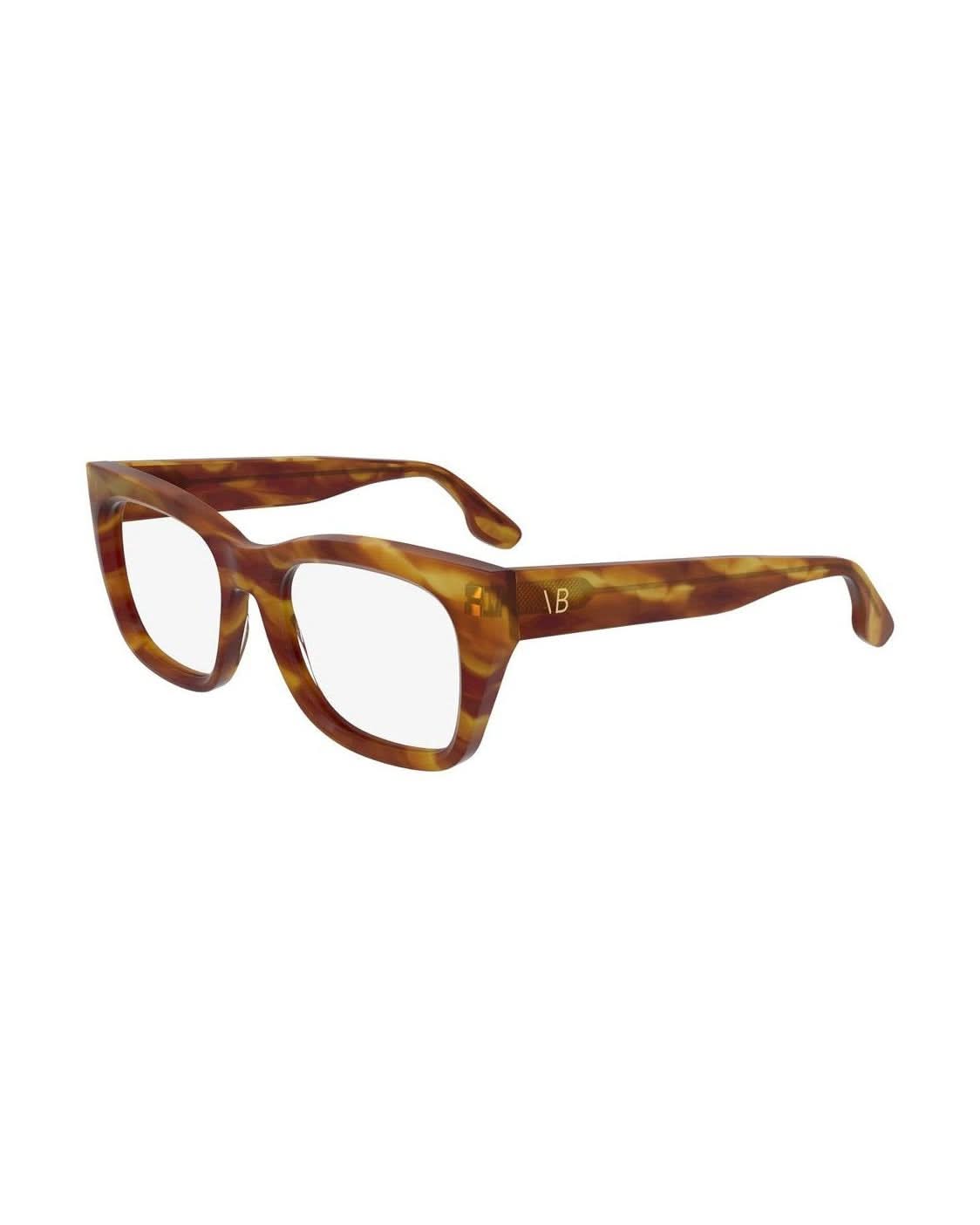 Victoria Beckham Brown Acetate Optical Frame Eyeglasses