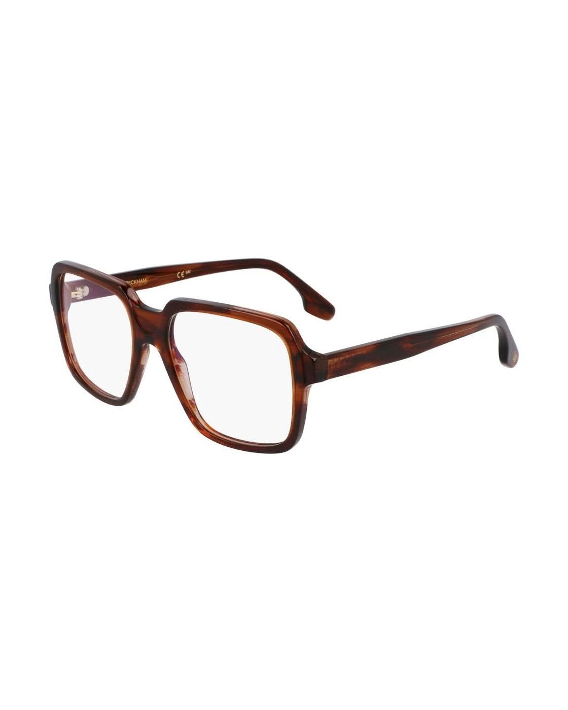 Victoria Beckham Brown Acetate Optical Frame Eyeglasses