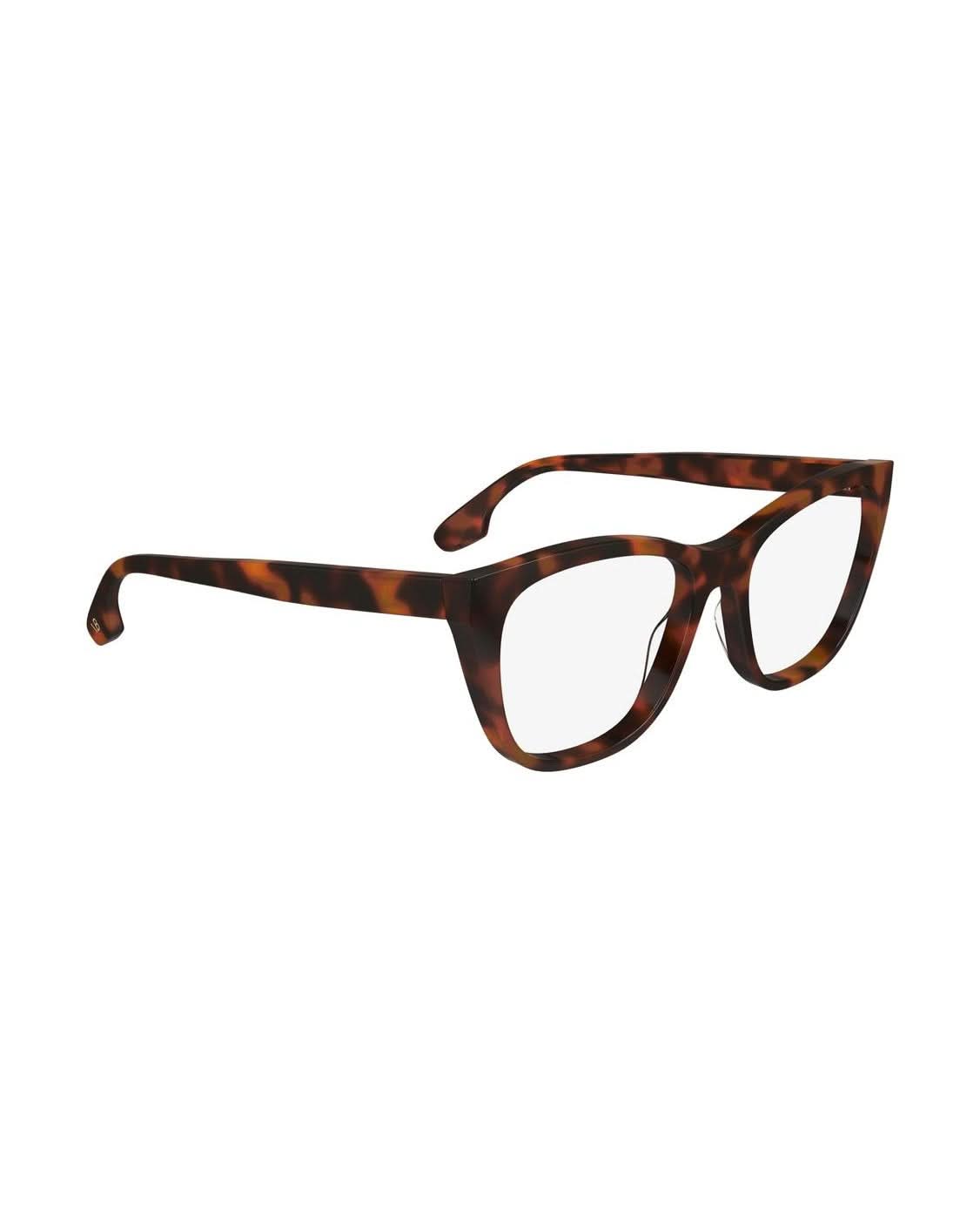 Victoria Beckham Brown Acetate Optical Frame Eyeglasses