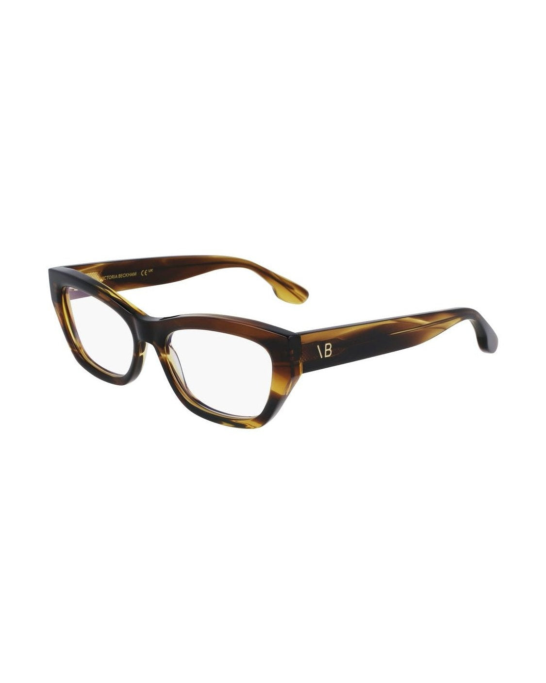 Victoria Beckham Brown Acetate Optical Frame Eyeglasses