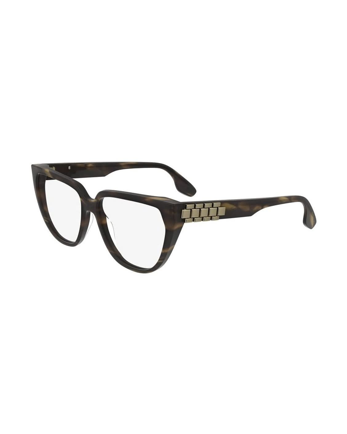 Victoria Beckham Brown Acetate Optical Frame Eyeglasses