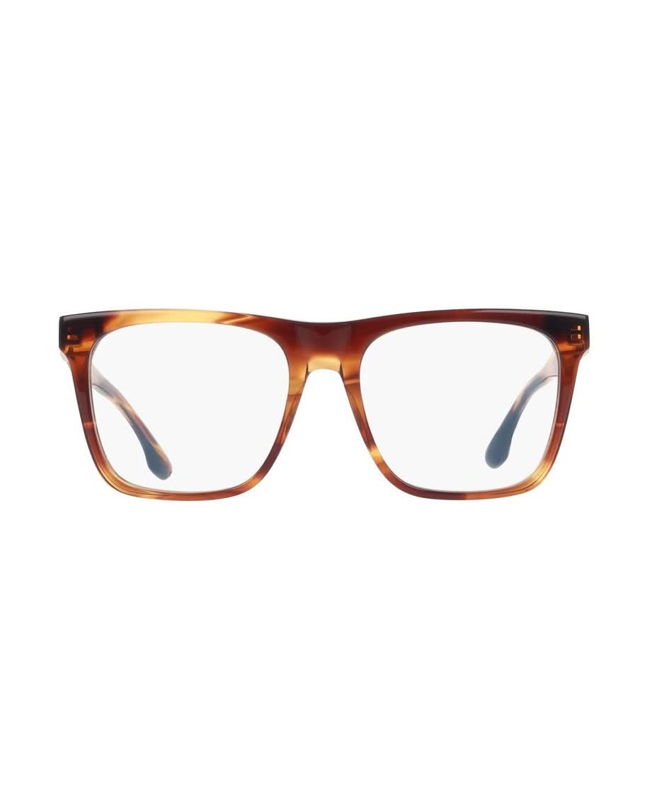 Victoria Beckham Brown Acetate Optical Frame Eyeglasses