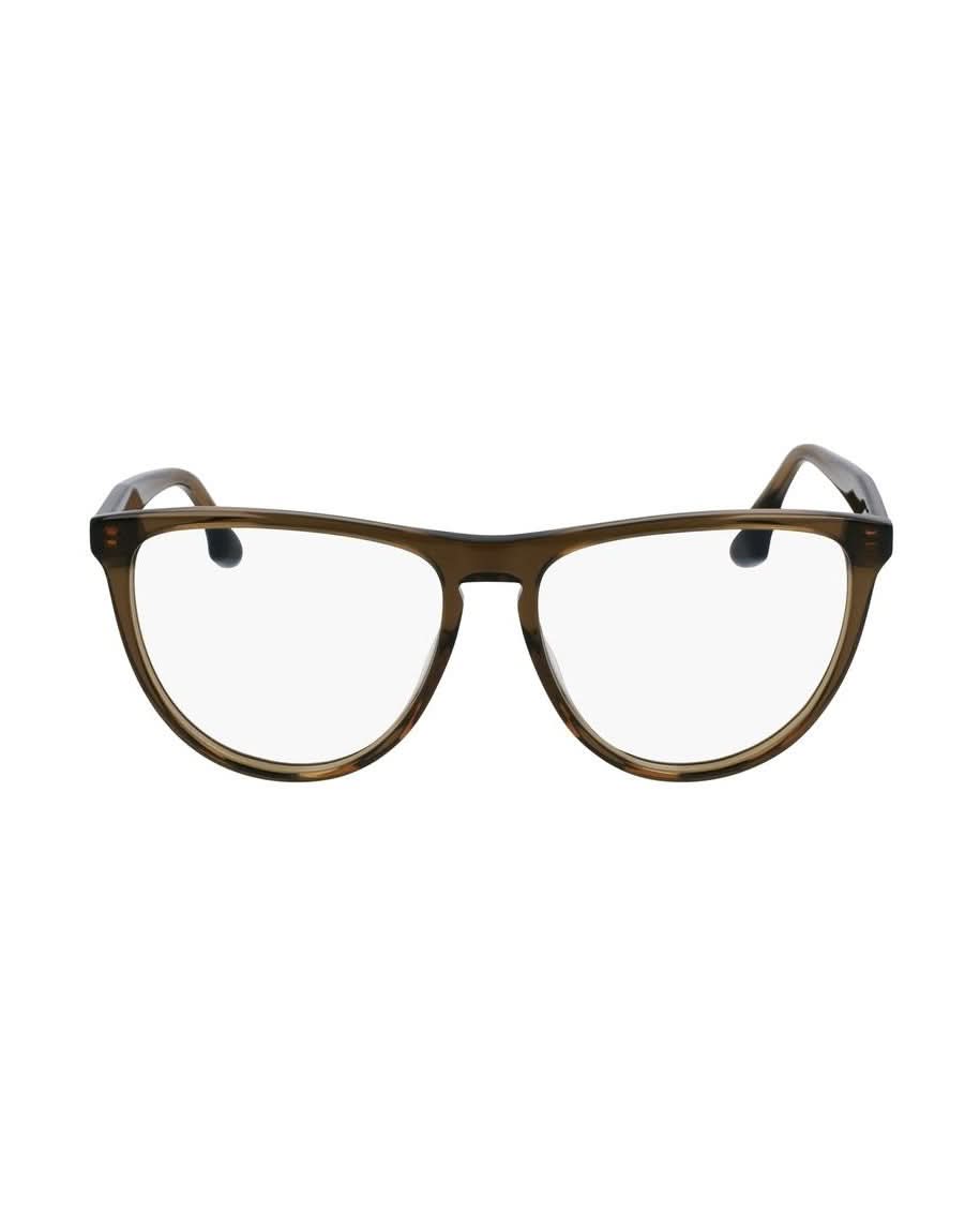 Victoria Beckham Brown Acetate Optical Frame Eyeglasses