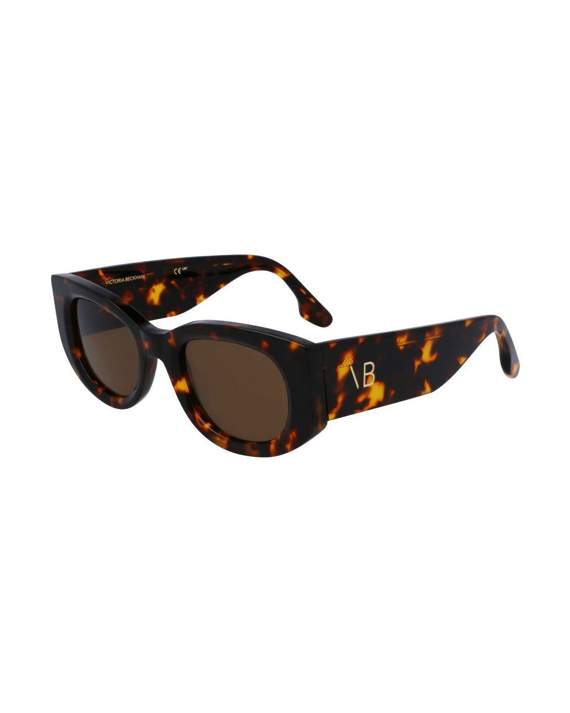 Victoria Beckham Brown Acetate Sunglasses Sunglasses