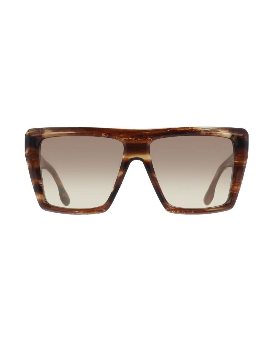 Victoria Beckham Brown Acetate Sunglasses Sunglasses