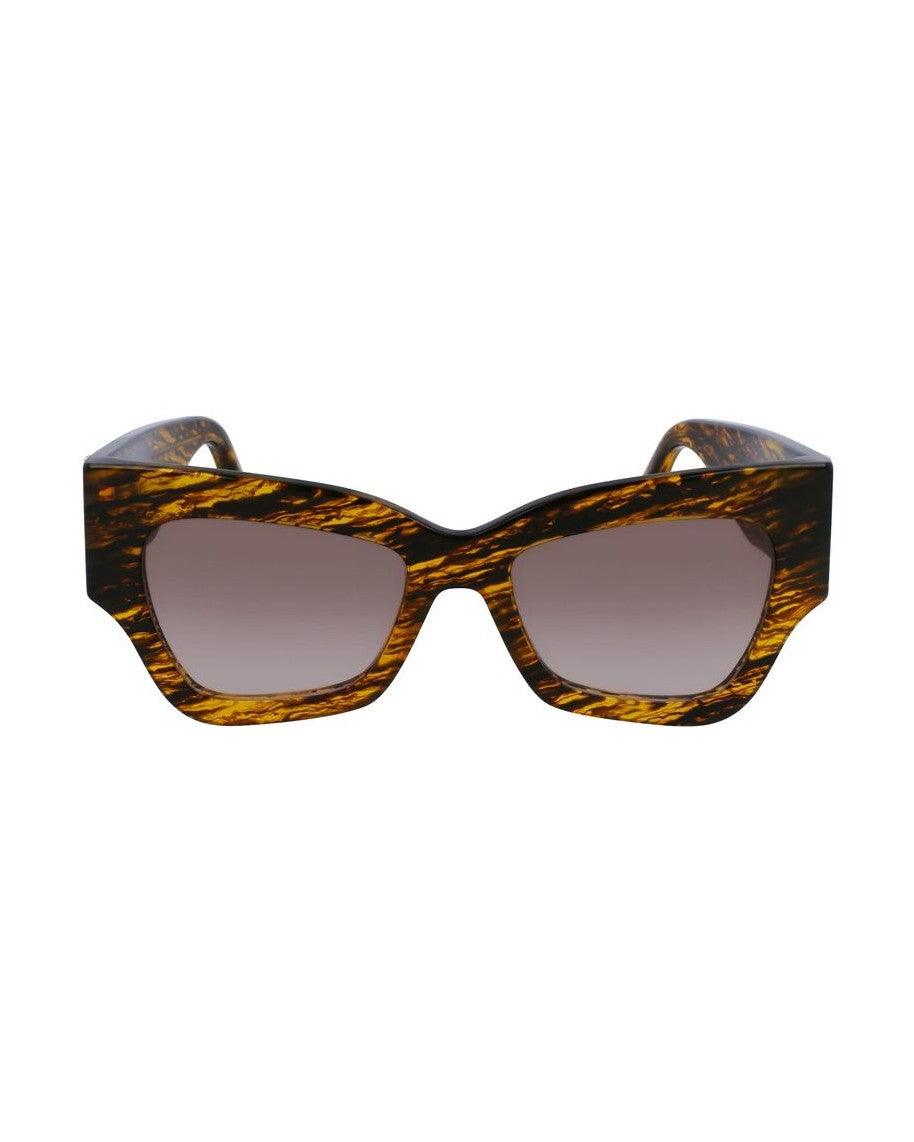 Victoria Beckham Brown Acetate Sunglasses Sunglasses