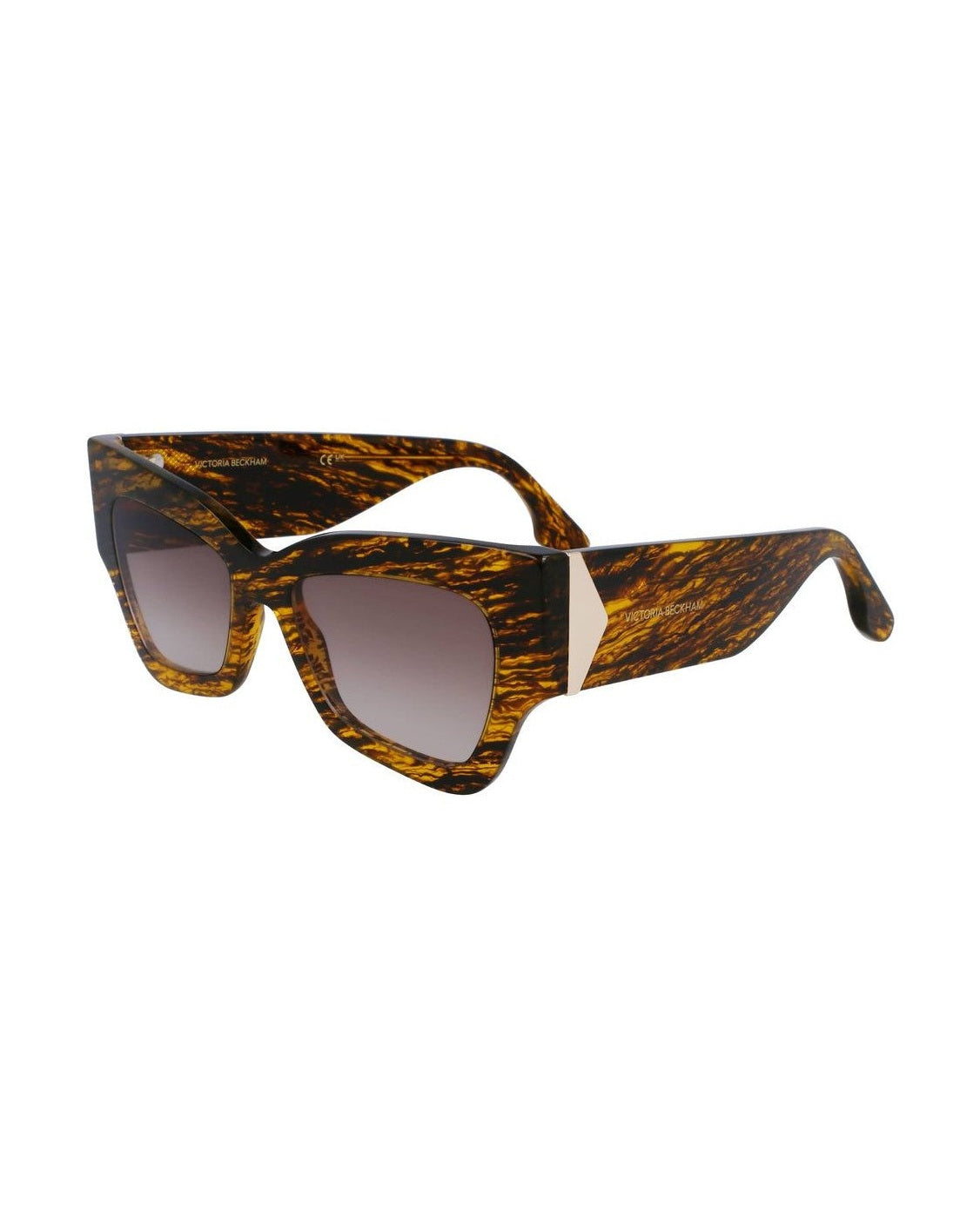 Victoria Beckham Brown Acetate Sunglasses Sunglasses