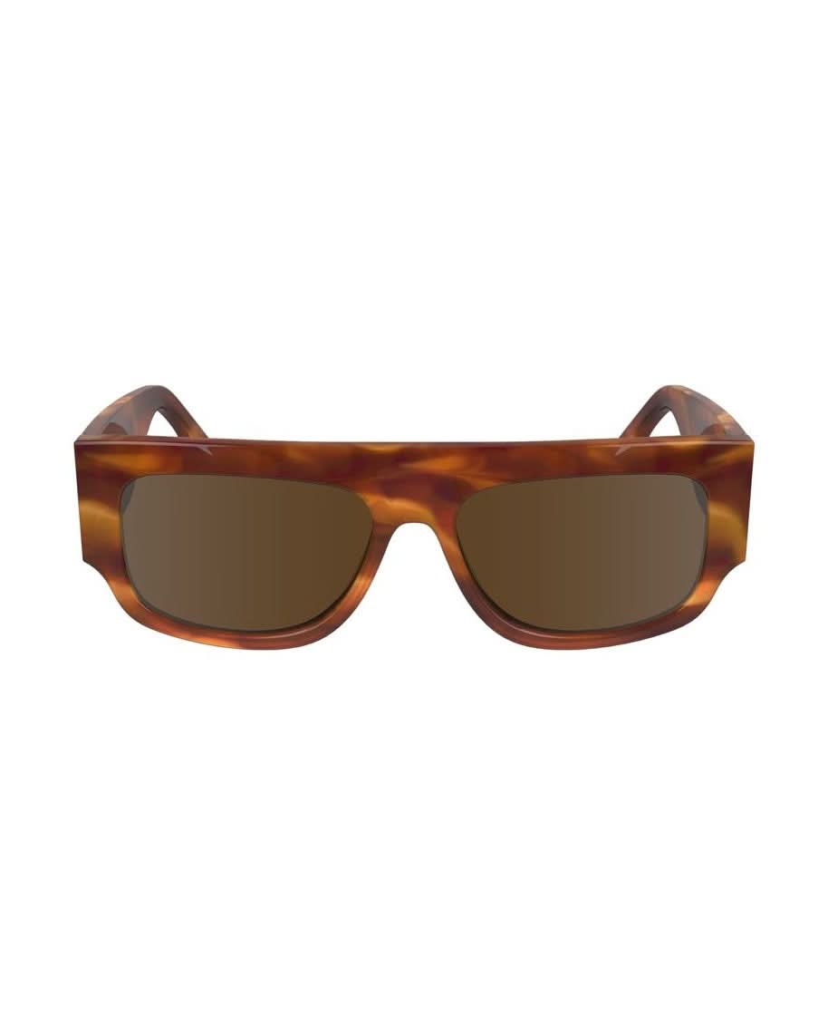 Victoria Beckham Brown Acetate Sunglasses Sunglasses