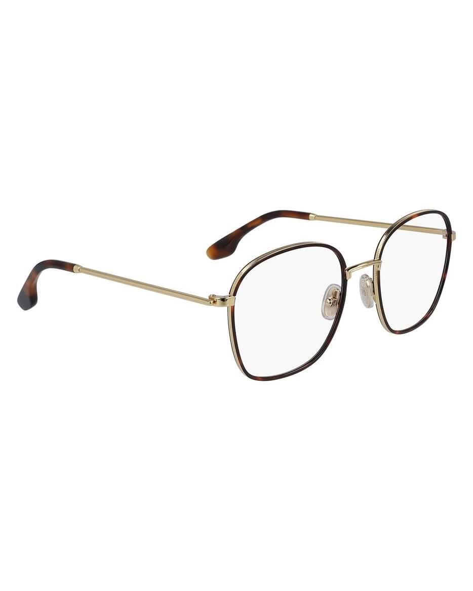 Victoria Beckham Brown Metal Frame Eyeglasses