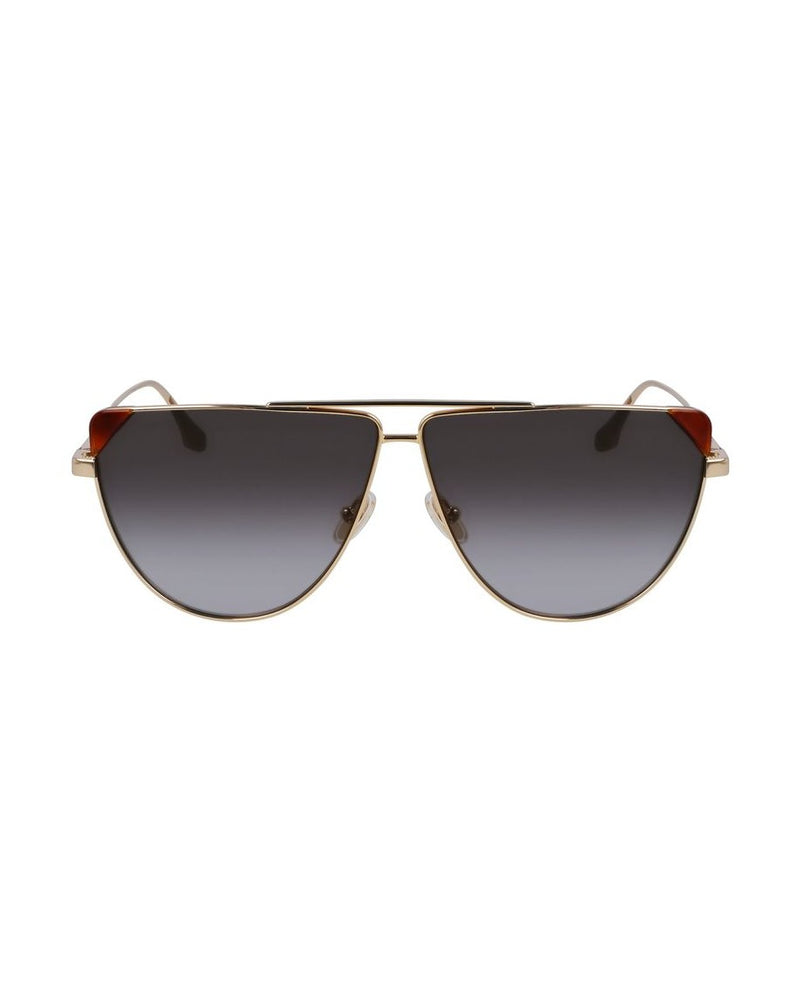 Victoria Beckham Brown Metal Sunglasses Sunglasses