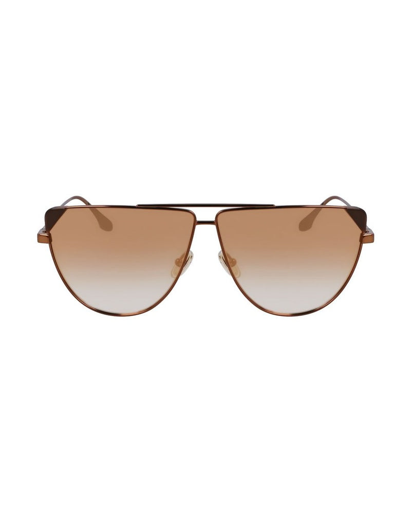 Victoria Beckham Brown Metal Sunglasses Sunglasses