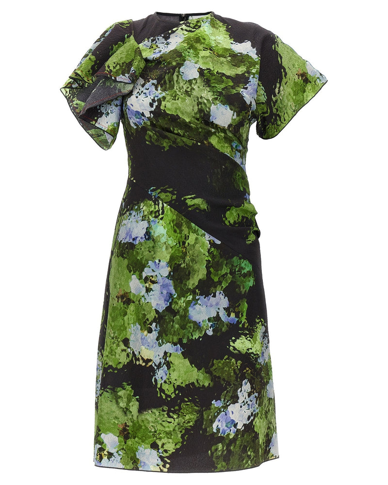 Victoria Beckham Floral Printed Dress Glam Steals