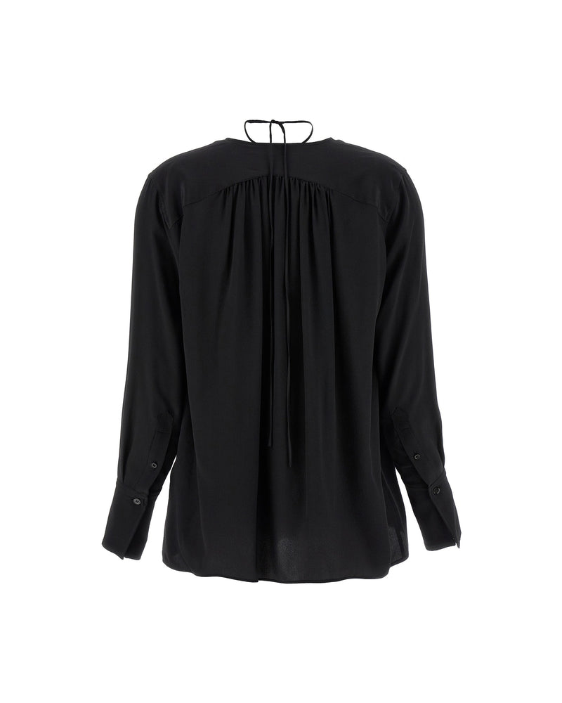 Victoria Beckham Gather Detail Tie Blouse Shirts