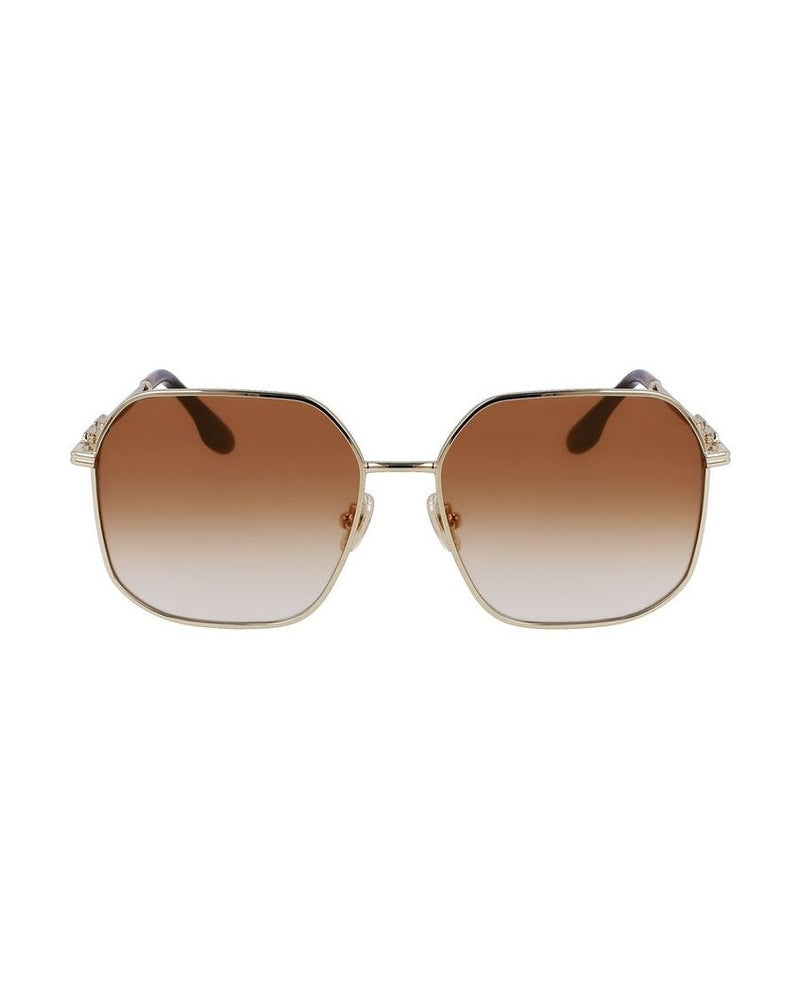 Victoria Beckham Gold Metal Sunglasses 