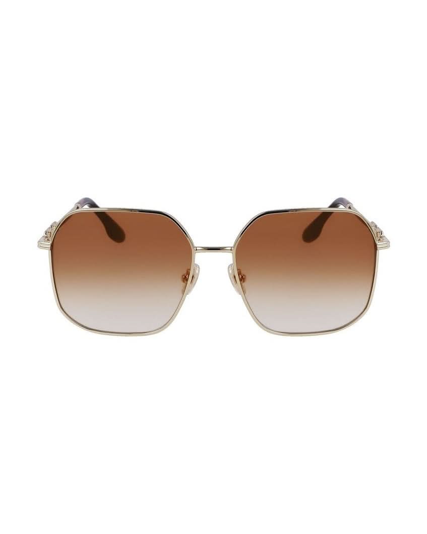 Victoria Beckham Gold Metal Sunglasses 