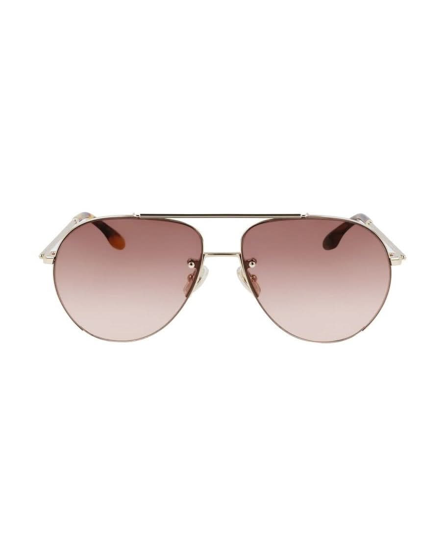 Victoria Beckham Gold Metal Sunglasses Sunglasses