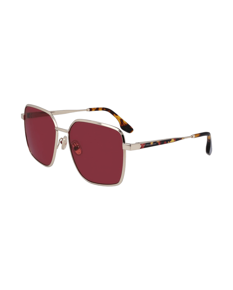 Victoria Beckham Gold Metal Sunglasses Sunglasses