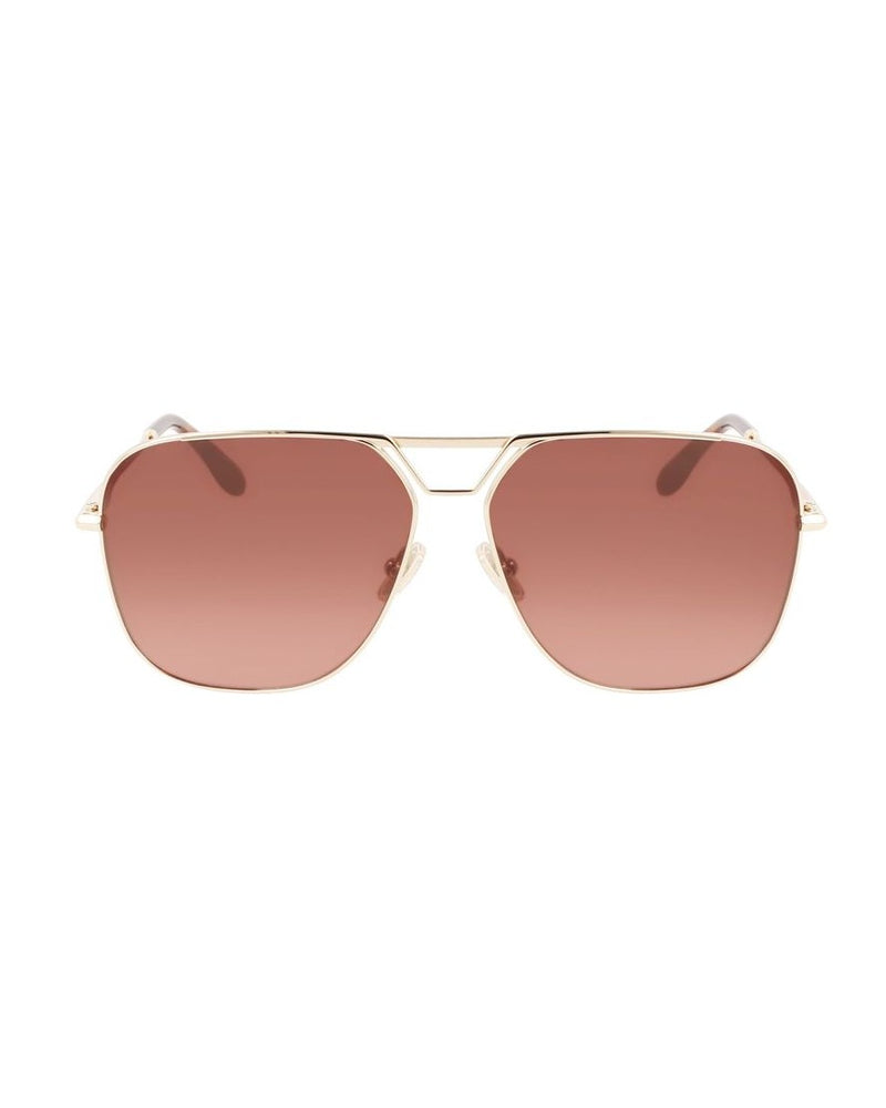 Victoria Beckham Gold Metal Sunglasses Sunglasses