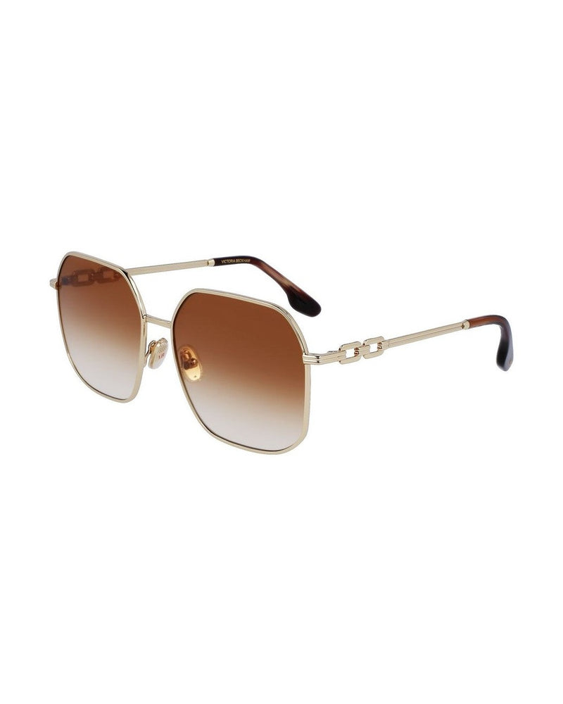 Victoria Beckham Gold Metal Sunglasses 
