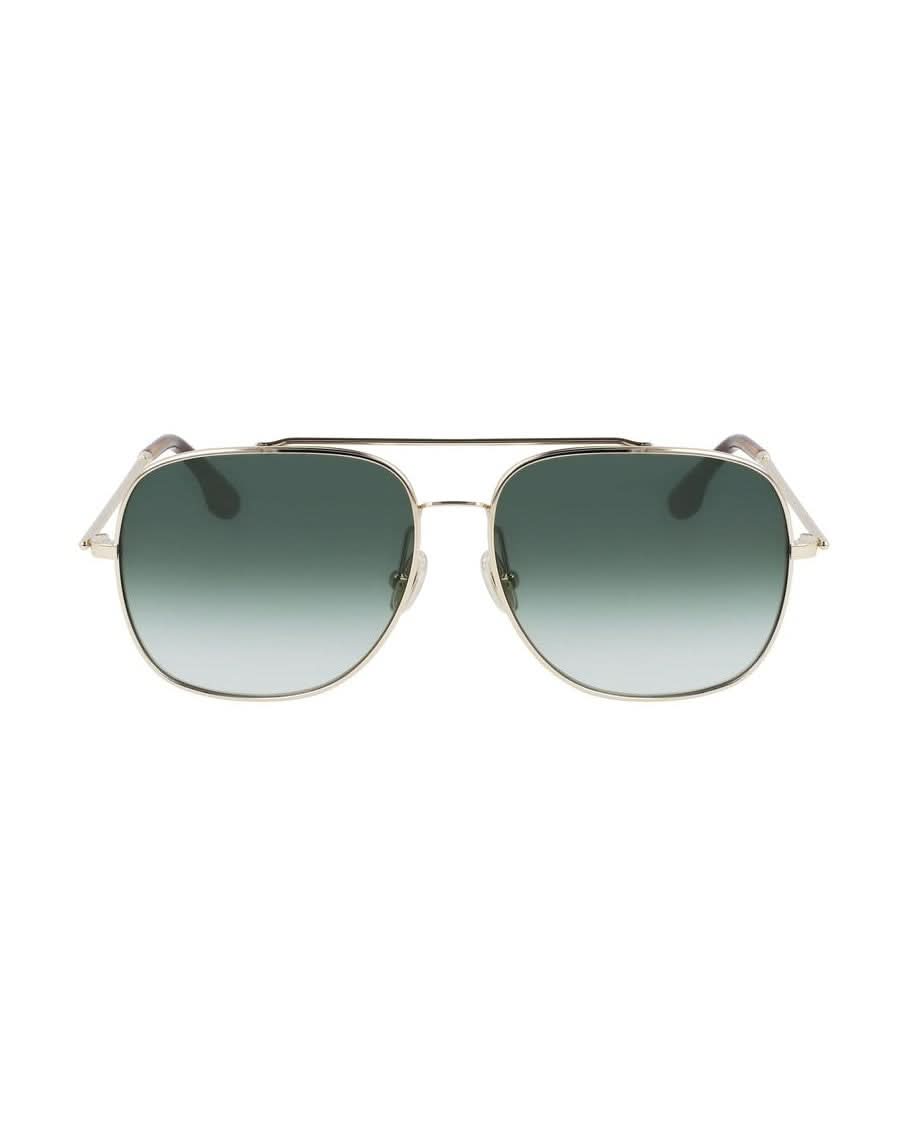 Victoria Beckham Gold Metal Sunglasses Sunglasses