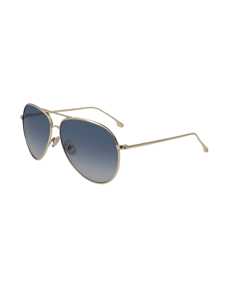 Victoria Beckham Gold Metal Sunglasses Sunglasses