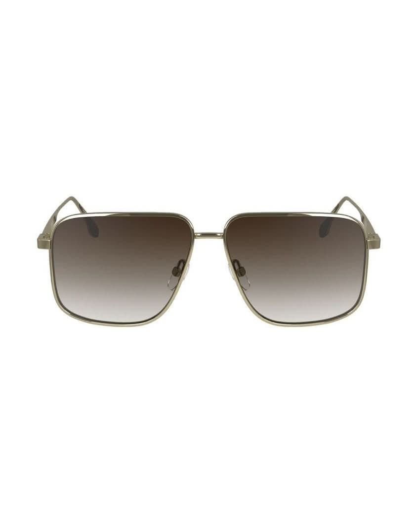 Victoria Beckham Gold Metal Sunglasses 